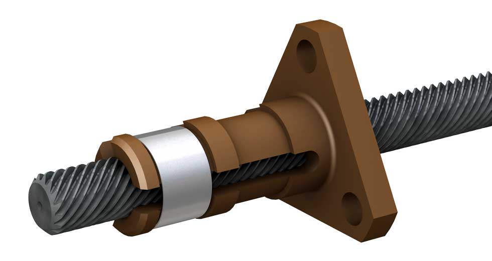 Lead Screws With TCF Triangle Nut - Constant Force Anti-Backlash